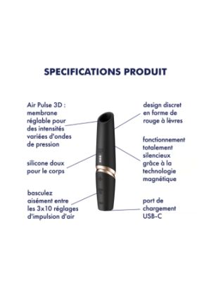 Stimulateur clitoridien de voyage Perfect Kiss Satisfyer - CC597872
